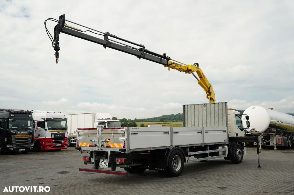 DAF LF 250 / 4X2 / LIVRARE - 7.3 + HDS HYVA HB 150X -E3 / RADIOCOMANDĂ / ROTATOARE / MAX. CAPACITATE DE RIDICARE: 5200 KG / EURO 6 - 5