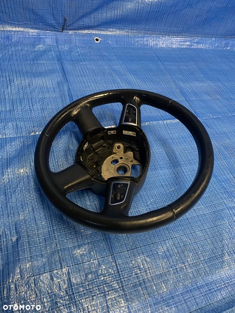 AUDI A4 B8 A5 KIEROWNICA SKÓRZANA MULTIFUNKCYJNA WIELOFUNKCYJNA SKÓRA 8K0419091BG CZARNA ORYGINAŁ - 3