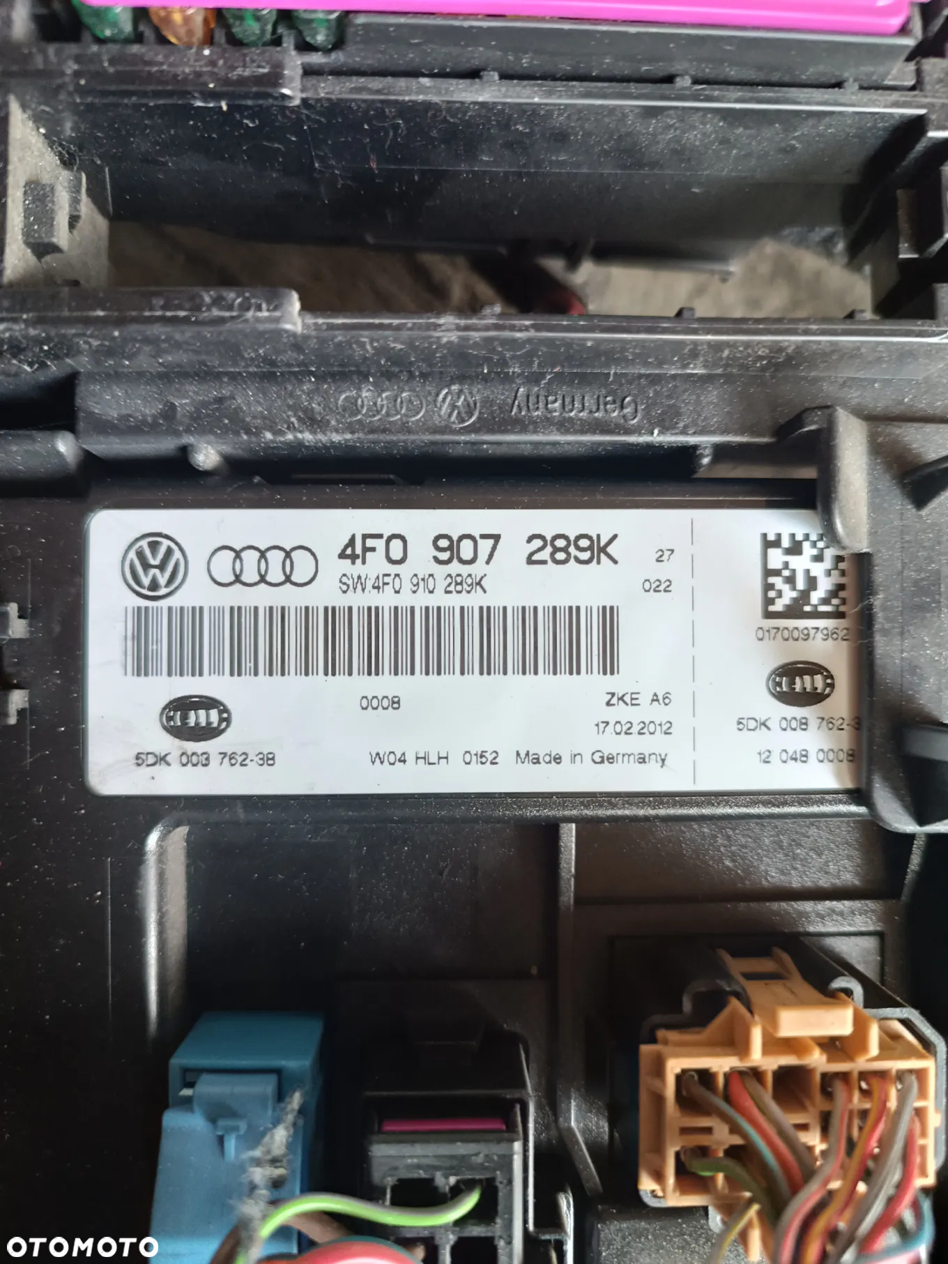 MODUŁ KOMFORTU AUDI A6 C6 4F0907289K - 2