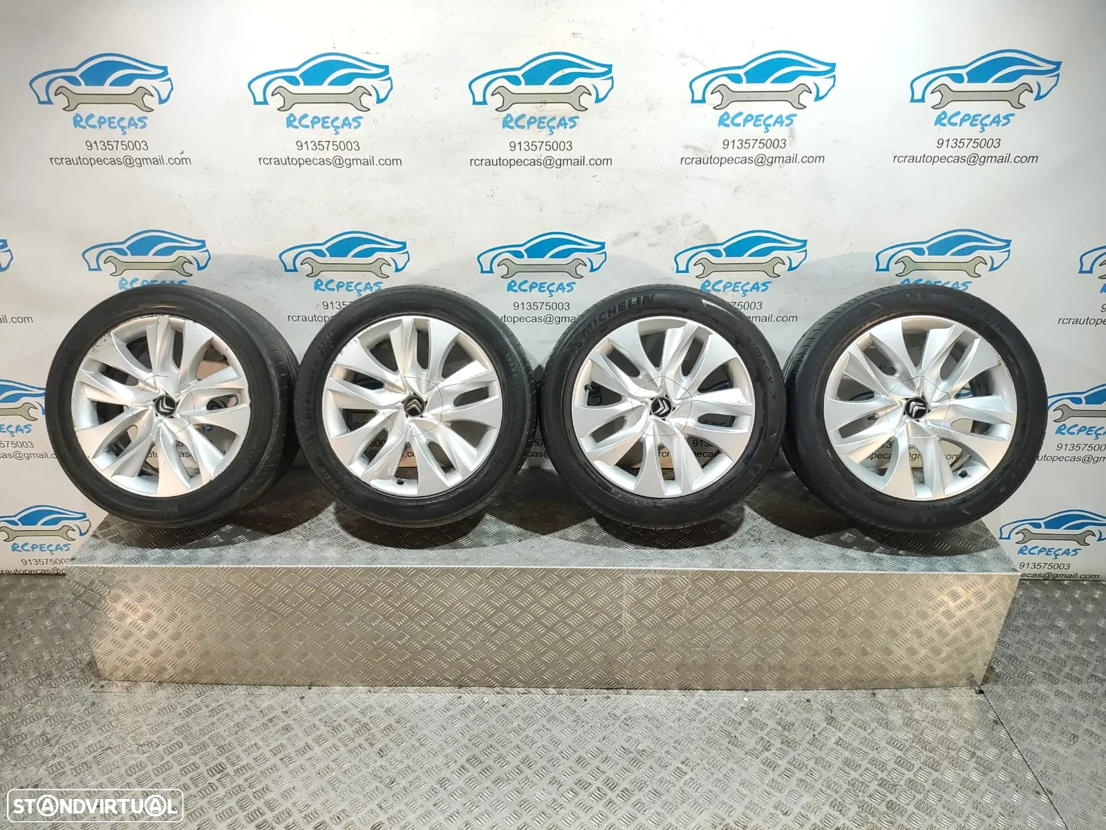 - Jantes 17 Polegadas Originais Citroen - 4x108 - 9670292277 - DS5 DS3 225 50 17 - 11