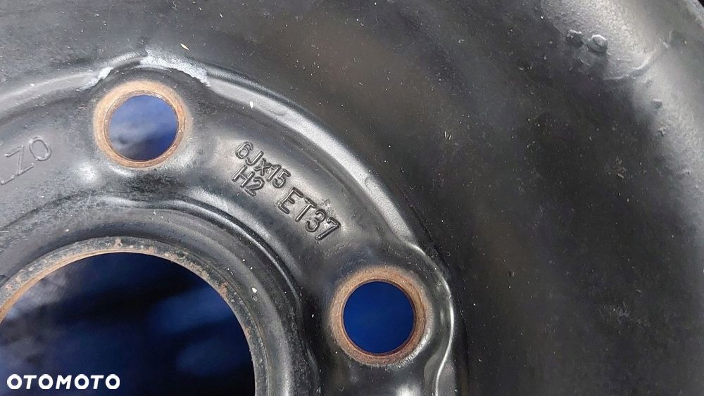 felga stalowa koło zapasowe vw passat b5 15'' 5x112 et37 6j 3b0601027d - 10
