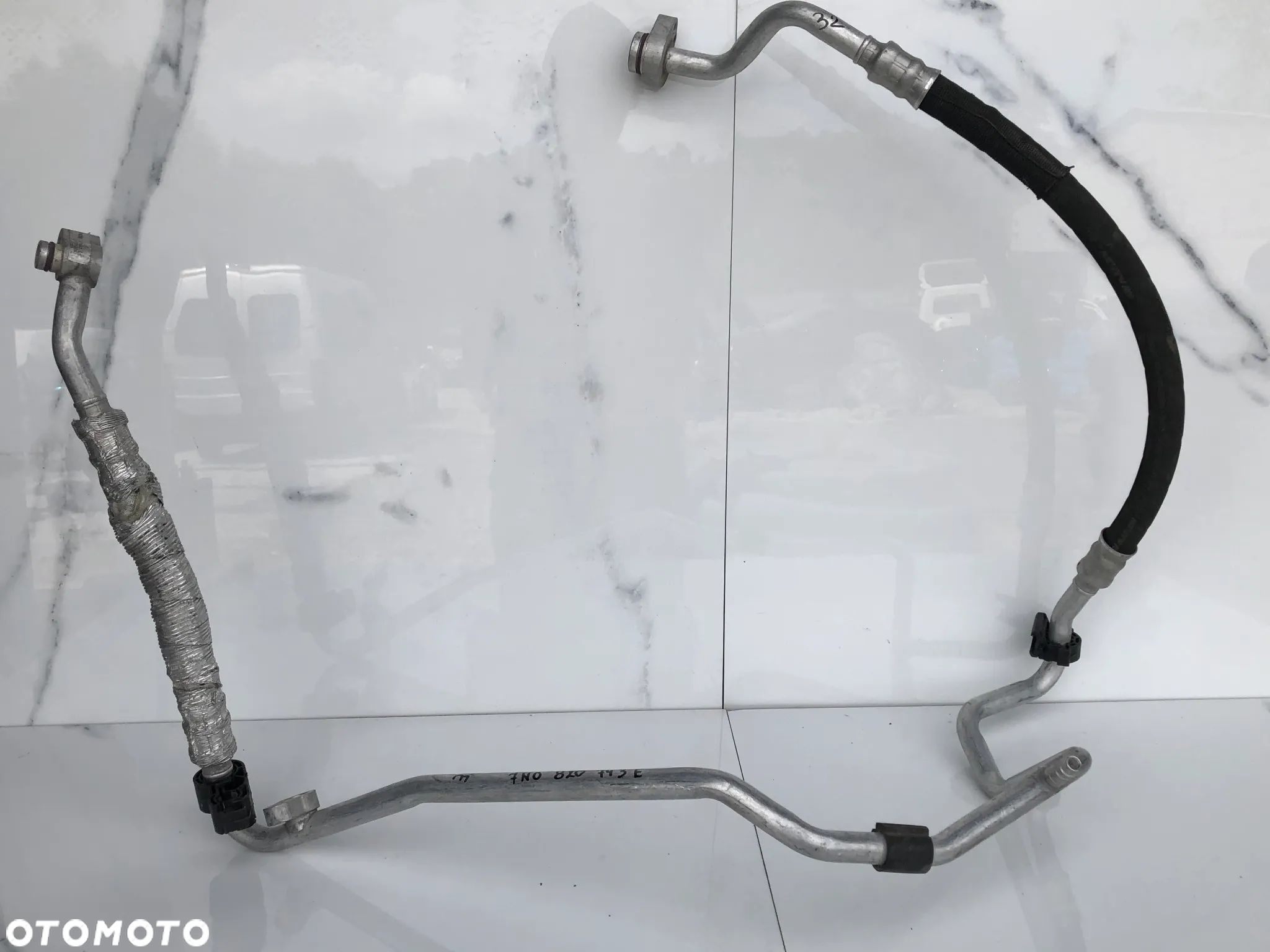 Vw  SHARAN PRZEWÓD WĄŻ  Rura Klimatyzacji 7N0820743E   POTESTOWY MINIMALNY PRZEBIEG - 1