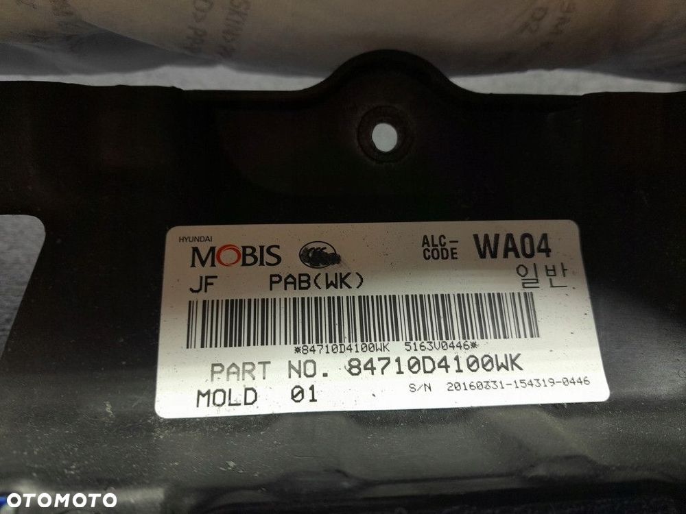 KIA OPTIMA IV DESKA ROZDZIELCZA PULPIT KOKPIT PODUSZKI DO REGENERACJI - 14