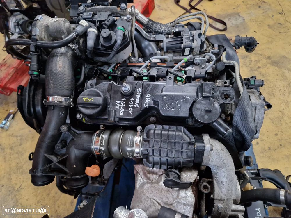 Motor usado 9H05 PEUGEOT 308 II 1.6 BLUE HDI 115CV 508 112CV 2013 SIEMENS - 2