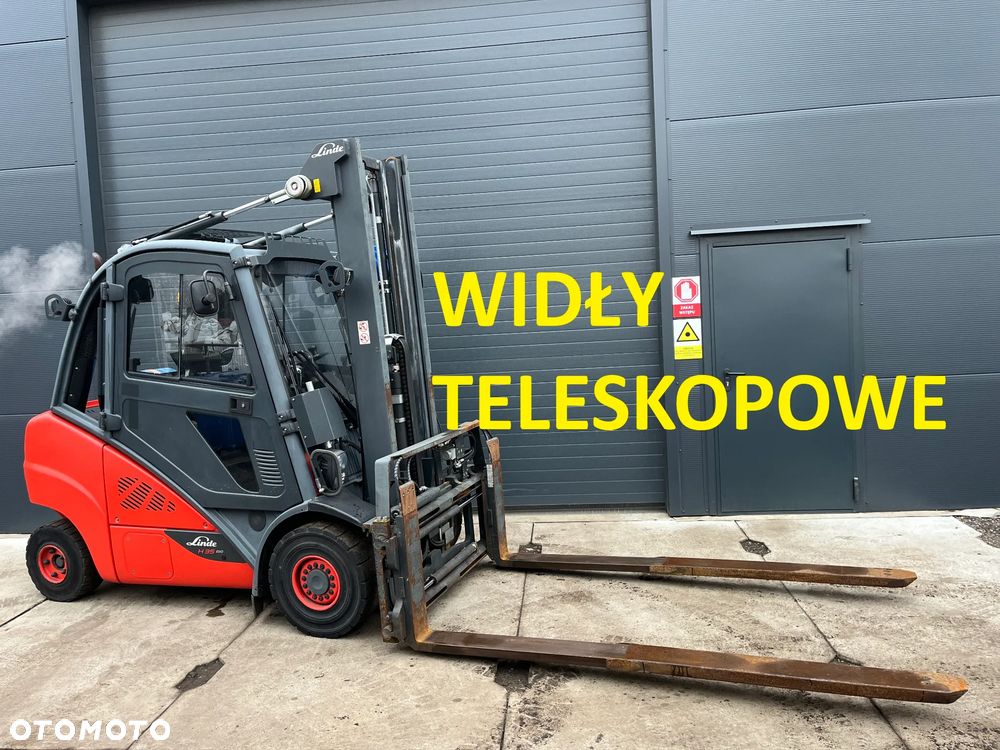 Linde H35 H30 Gaz widły teleskopowe, pozycjoner przesuw boczny kabina oświetlenie drogowe - 1