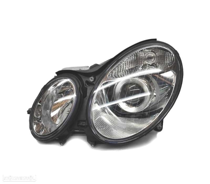 FAROL ESQ OPTICAS XENON MERCEDES W211 E CLASSE 02-06 - 1