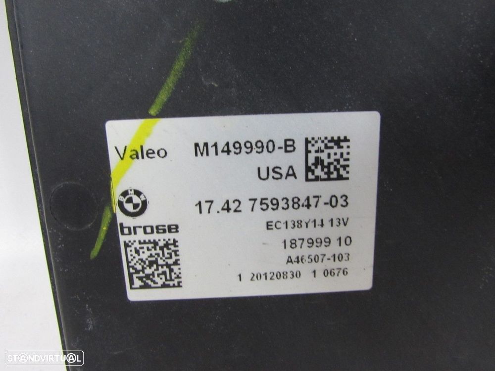 Termoventilador 600 W Seminovo/ Original BMW X3 (F25)/BMW X4 (F26) 17427593847 - 4