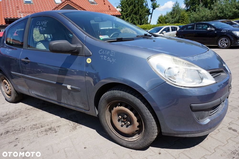 MASKA ZDERZAK BŁOTNIKI LAMPY CLIO III PH1 TEJ47  RENAULT 2005-2009 SZARY PRZÓD KOMPLETNY - 10