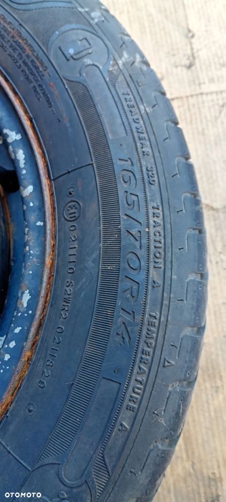 Felgi stalowe z oponami koła 5J ET35 165/70 R14 5X100 VW Polo Fabia 6Q0601027H - 19