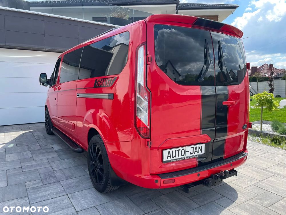 Ford TRANSIT CUSTOM LONG L2H1 Klima Navi Kamera Grzane Fotele 2xDrzwi Boczne Skóry Dubel Kabina 6os. Tempomat 2xPdc Rury - 39
