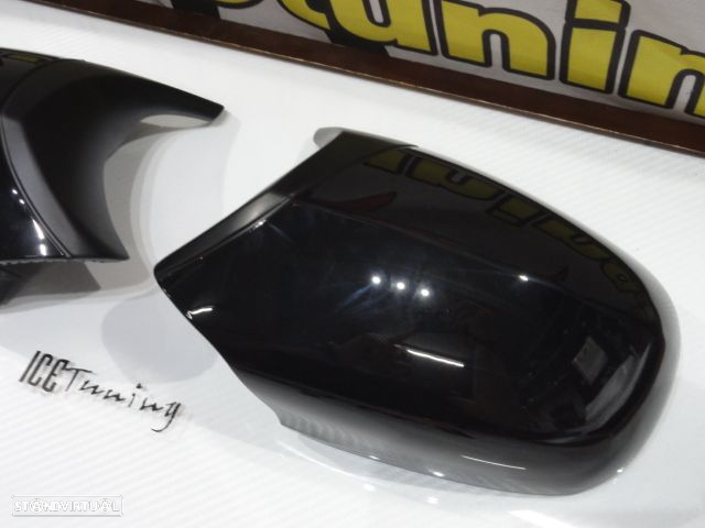 Capas / carcaça  de espelhos preto brilhante BMW E90, E91, E92, E93 2008-2013 LCI M3 Look - 11