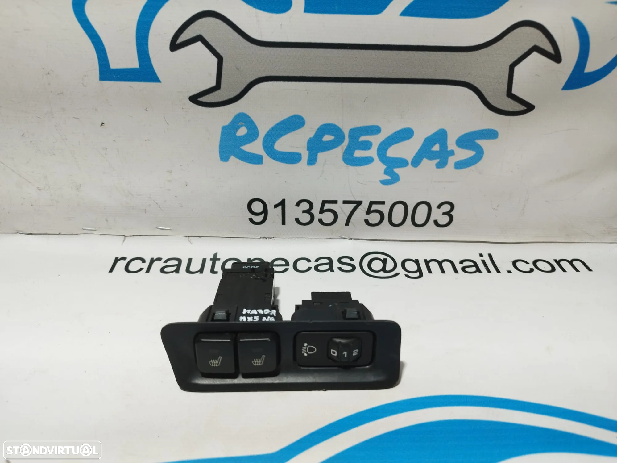 .INTERRUPTOR SWITCH AJUSTE LUZES AQUECIMENTO BANCOS MAZDA MX-5 NB NC3355511 - 2