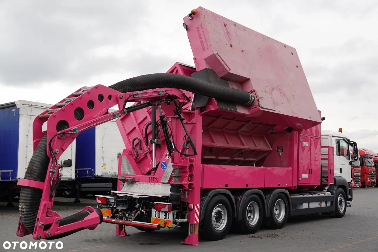 MAN TGS 35.480 / 8X4 / ASENIZACYJNY / ŁADOWARKA PRÓŻNIOWA / WUKO / MTS SAUGBAGGER /   STEROWANIE RADIOWE / - 6