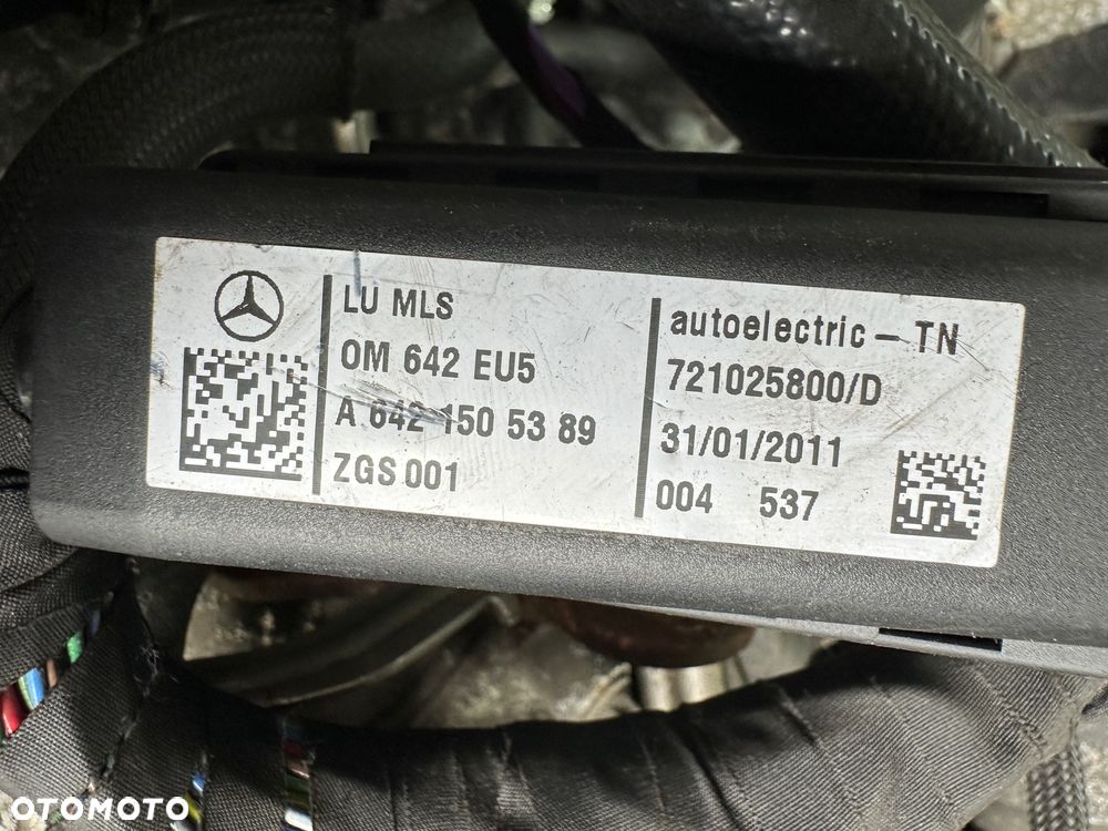 MERCEDES silnik OM 642.890 vito 639 viano tylko 129 tys km    EURO 5 sprinter - 2