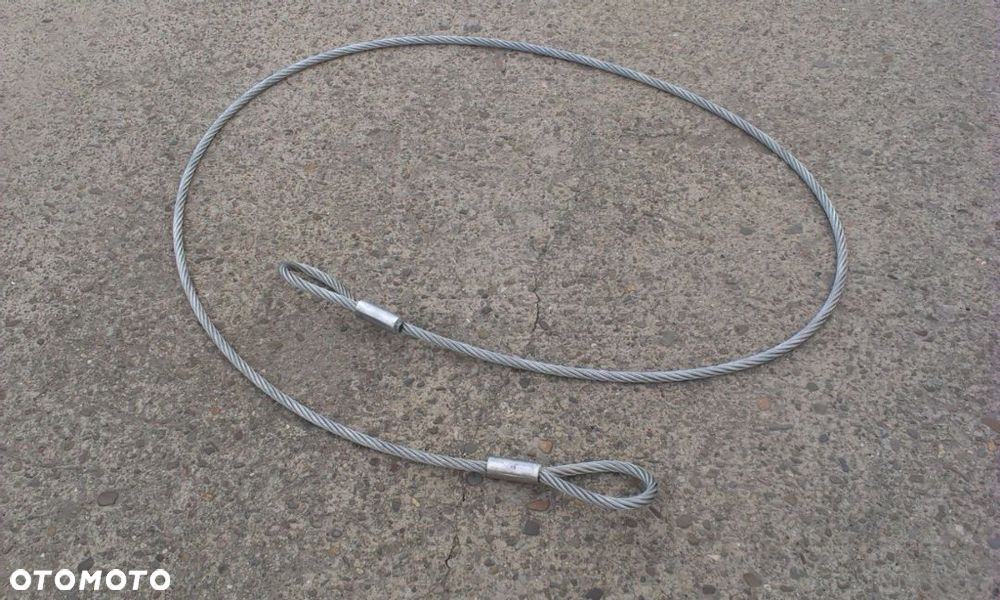 HOL Ciężarowy TIR - 5 metrów - STALOWA Lina Holownicza  BARDZO WYTRZYMAŁA 30 TON  Koparka Betoniarka - 7