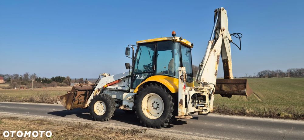 Fermec terex case 760, 3 łyżki , widły, - 11