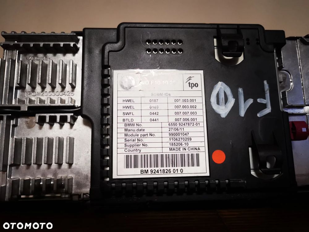 BMW 5 F10 F11 EKRAN MONITOR WYŚWIETLACZ 9241826 - 4