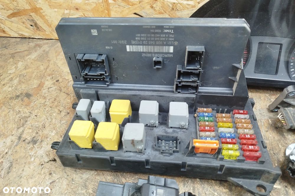 Zestaw startowy komputer sterownik silnika Bosch 0281014132 / 074906032BA do Volkswagen Crafter 2.5 TDI 136KM BJL licznik moduł komfortu immobilizer stacyjka kluczyk rygiel - 6