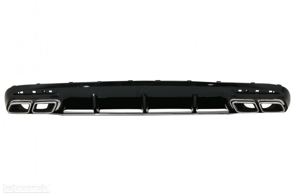 Difusor com Ponteiras Mercedes S C217 Coupé (2014 a 2020) Look S63 - 1