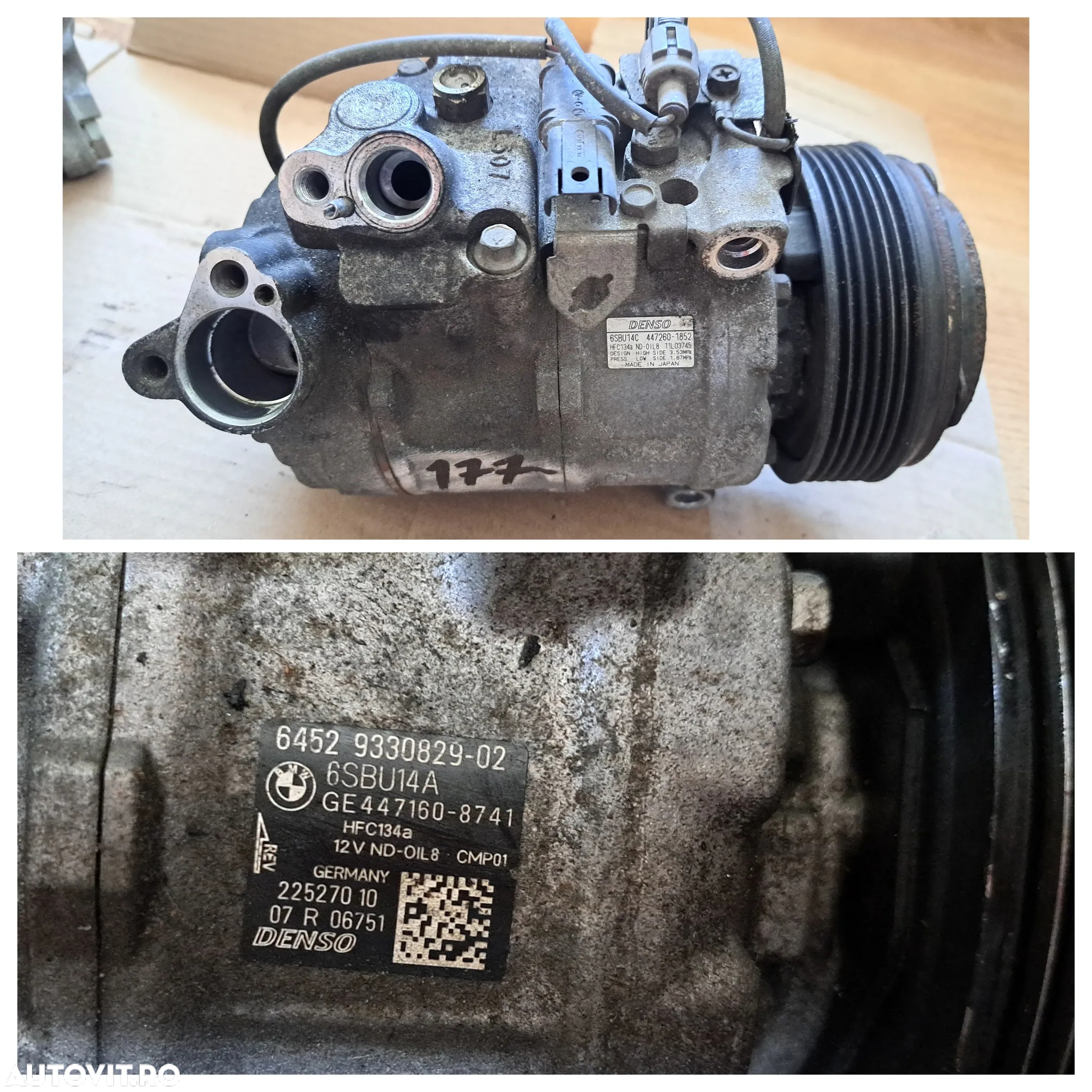 Compresor bmw denso 225270 10 clima Ac aer conditionat climatronic seria E seria F - 5
