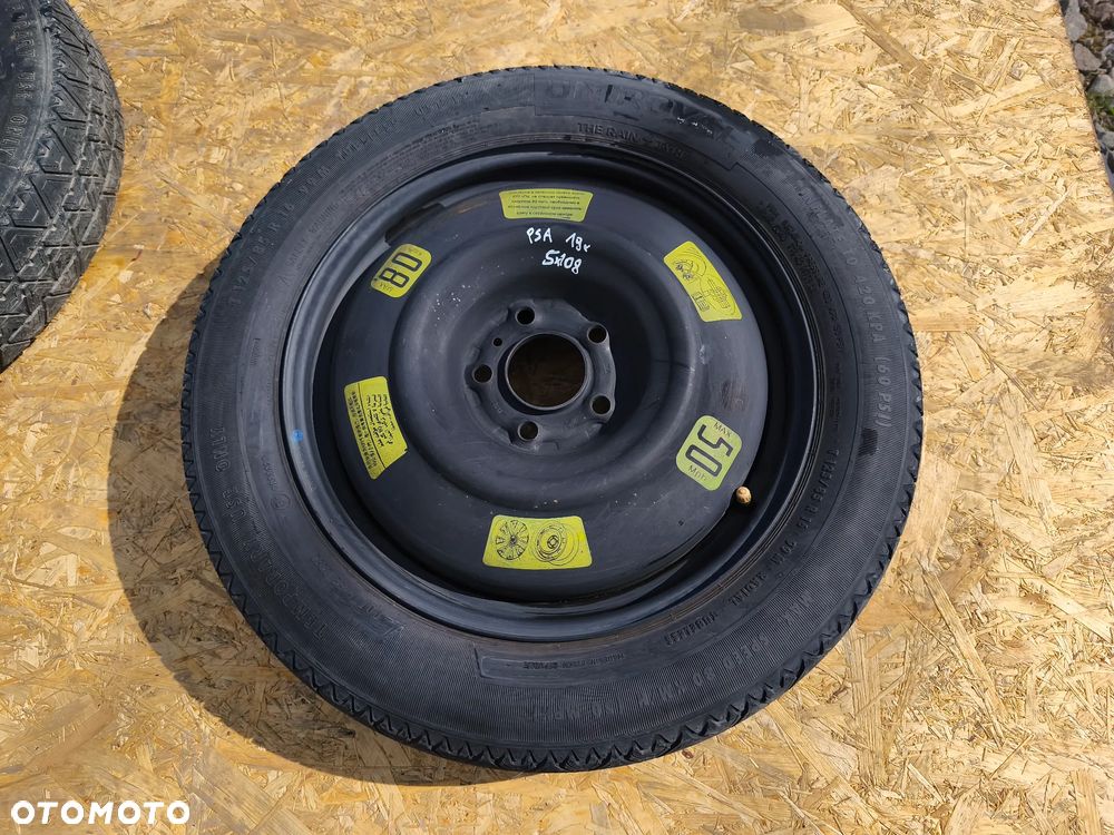 KOŁO DOJAZDOWE ZAPASOWE 125/85R16  5X108 16 CALI PEUGEOT CITREON OPEL TOYOTA - 1