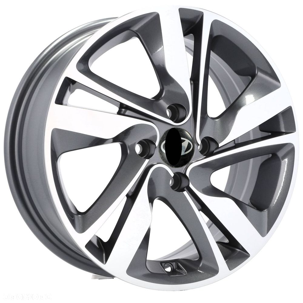 4x Felgi 15 4x100 m.in. do HYUNDAI Accent Bayon Getz i10 i20 KIA Picanto RIO Stonic - BK813 - 2
