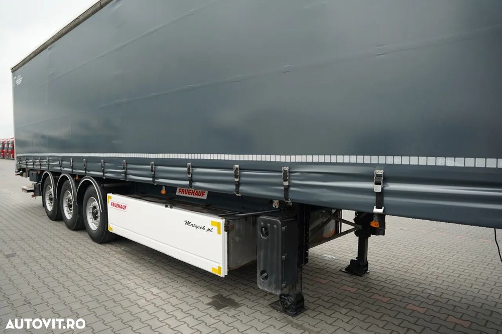 Fruehauf CORTINĂ / STANDARD / LIFT 2.000 kg / PODEA PUTERNICĂ CU BAIE / CONTENIER PENTRU PALEȚI - 9