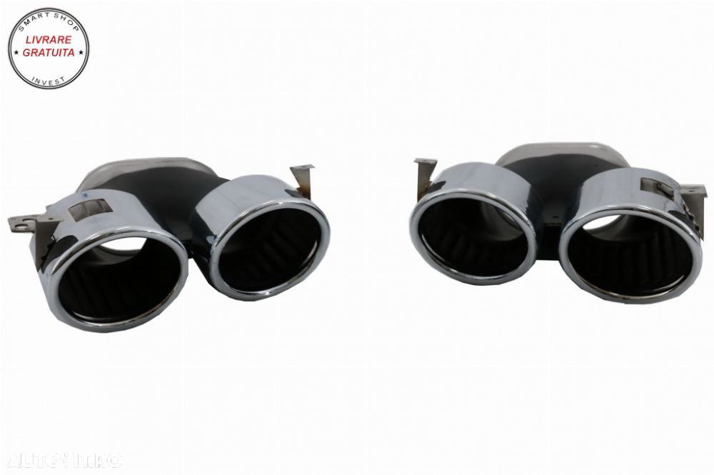 Difuzor Bara Spate cu Evacuari Crom Mercedes A-Class W177 Hatchback (05.2018-2022)- livrare gratuita - 9