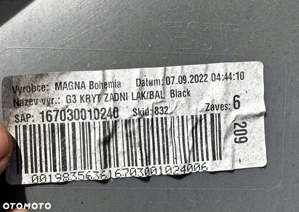 Toyota Aygo X 22- zderzak tył 52159-0H120 - 9
