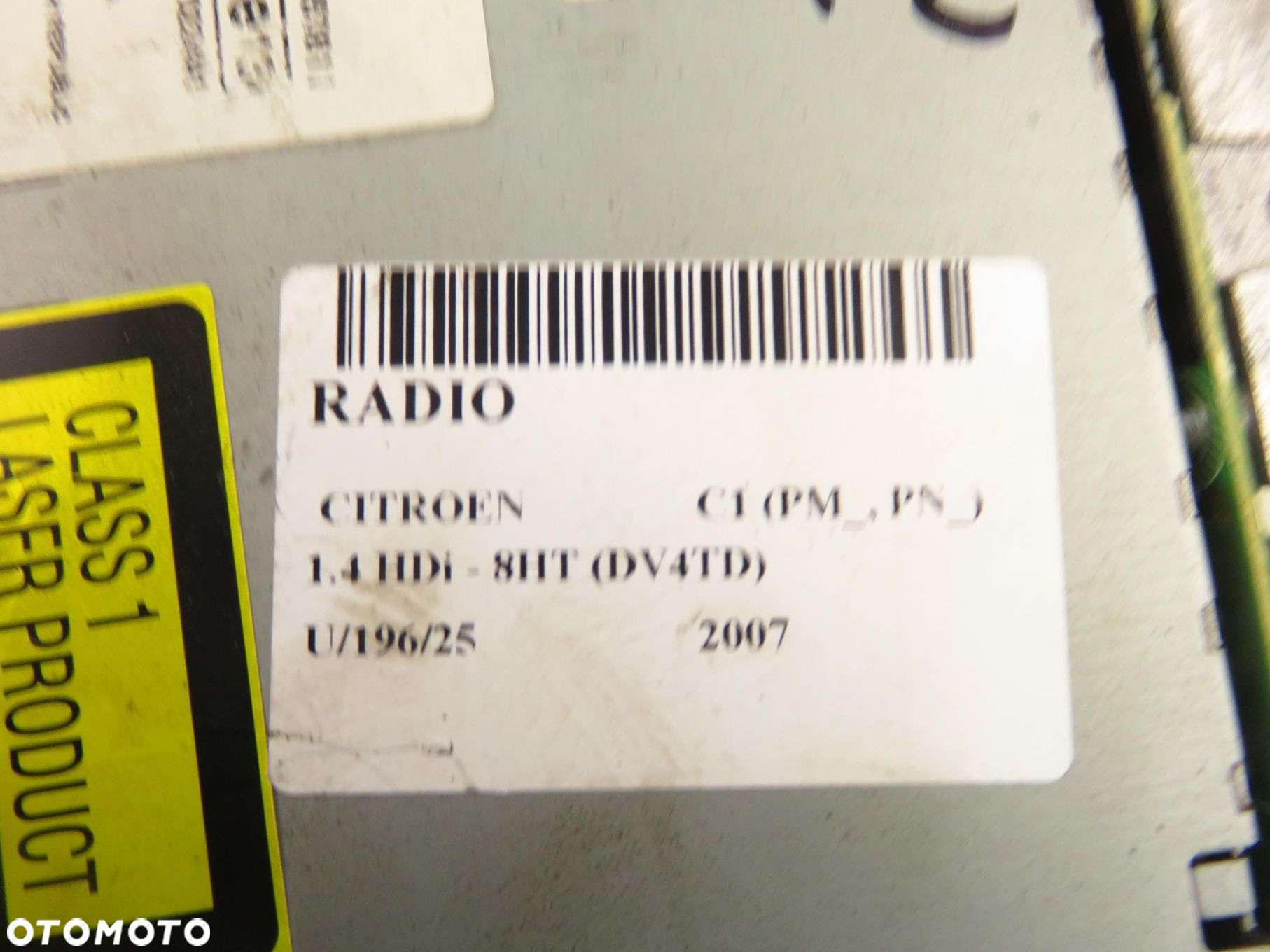 RADIO CITROEN C1 (PM_, PN_) 861200H010 - 11