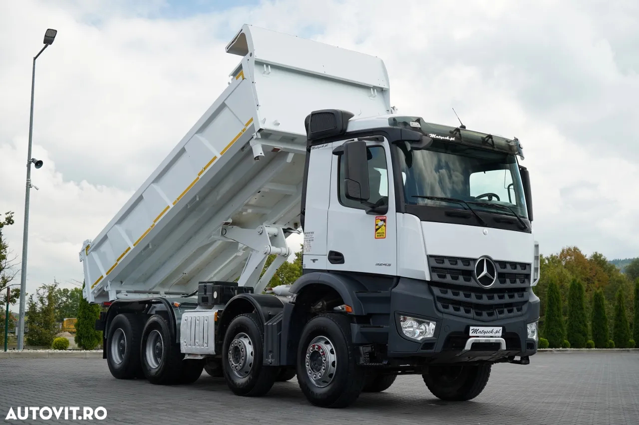 Mercedes-Benz AROCS 3243 / 8x4 / BASCULĂ DUBLU 6,2 M / BASCULĂ HIDRODOXICĂ / EURO 6 / IMPORTAT - 7