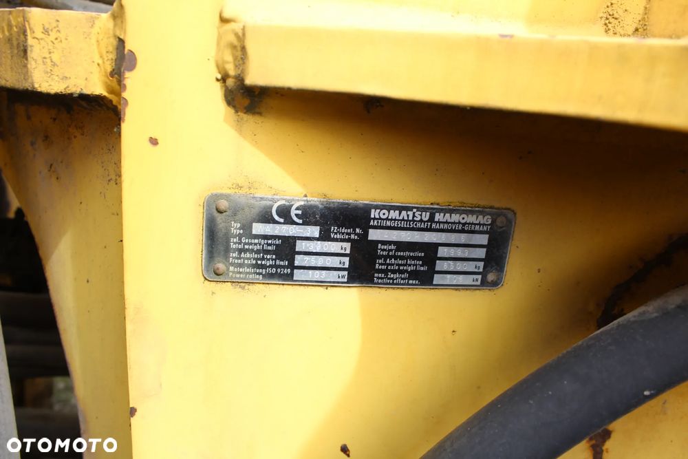 Części Komatsu WA 270-3 - 9