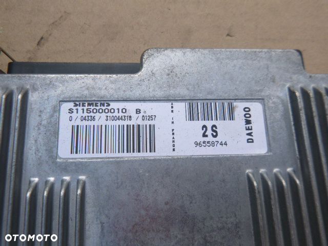 ZESTAW STARTOWY STACYJKA PĘTLA KOMPUTER IMMOBILIZER DAEWOO MATIZ 0.8 - 3