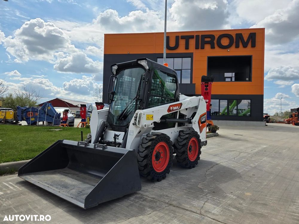 Bobcat S510, NOU 2025, ridica 810kg la 2,7t, ANVELOPE PLINE, Aer conditionat, usa cabina, motor Kubota 50CP, sist hidraulic suplimentar, cupa 1mc, furci, posibilitate leasing 5 ani-PROMOTIE 41.900 EUR+Tva - 9