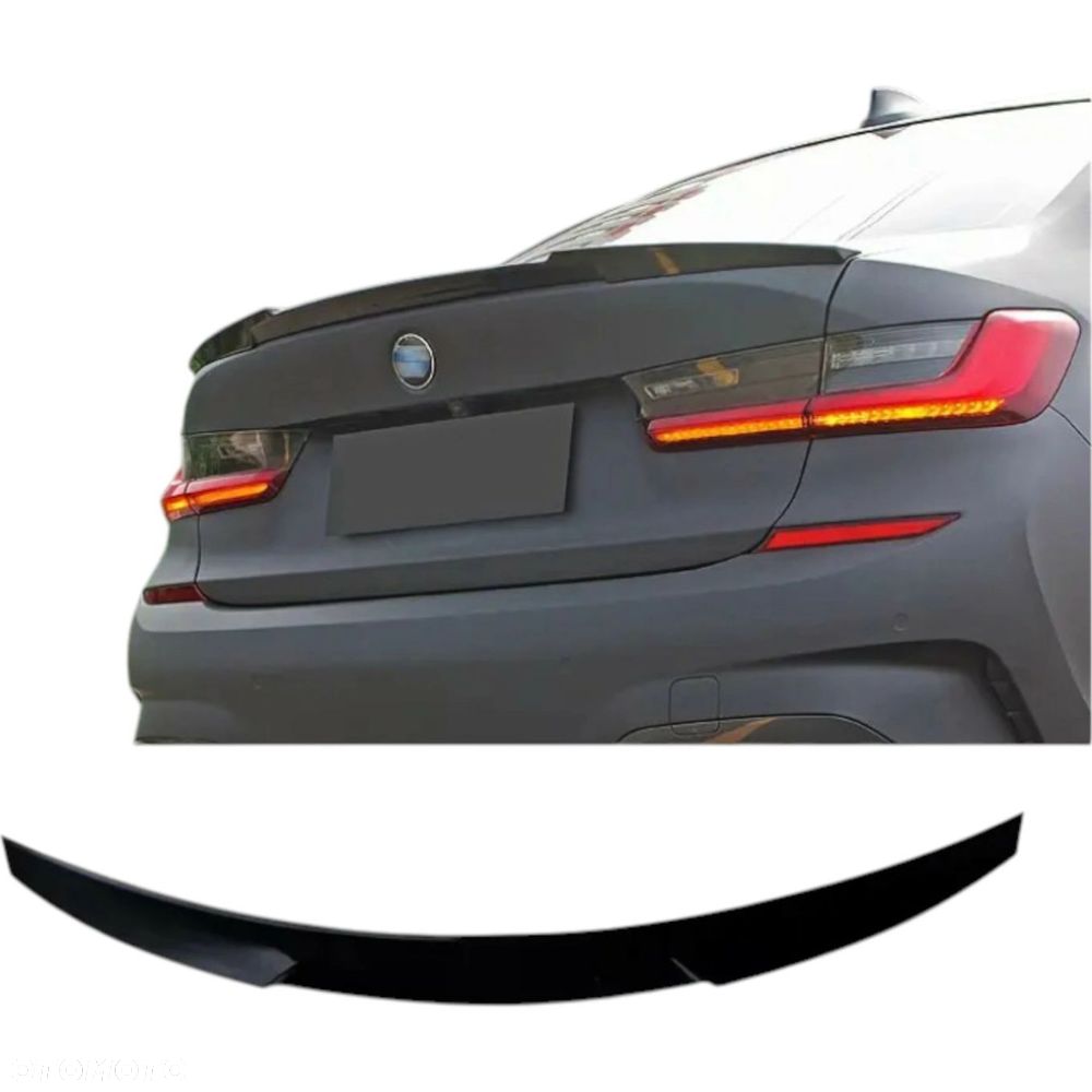 M3 Spoiler Lotka Look Czarny Połysk Spojler Dokładka na Klapę BMW G20 18- - 1