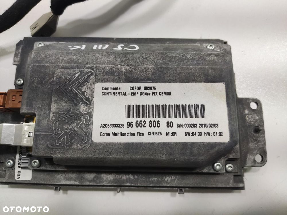 WYŚWIETLACZ EKRAN MONITOR CITROEN C5 III X7 2008-2011 9666280680 - 6