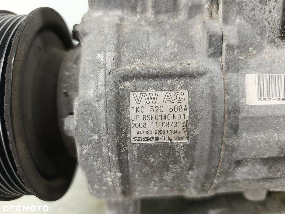 POMPA,SPRĘŻARKA KLIMATYZACJI SKODA OCTAVIA II 1K0820808A 447190-9206  DENSO - 7