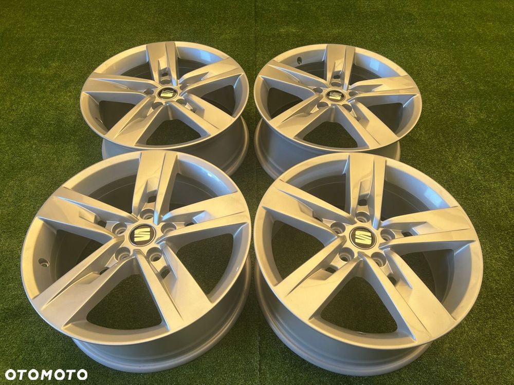 KOMPLET FELG FELGI ALU SEAT 5F0 LEON CUPRA 17 ET49 5X112 ORYGINALNE - 2