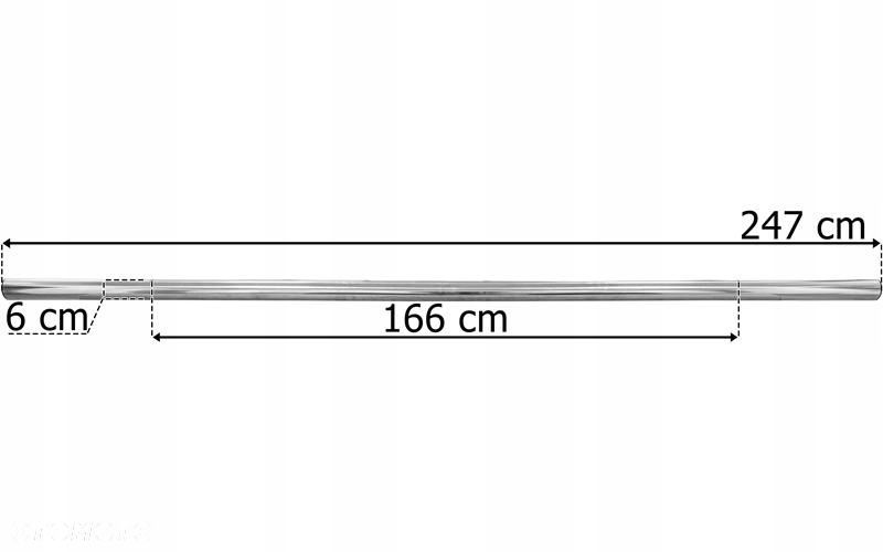 scania s r orurowanie boczne pod osłony międzyosiowe 246 cm tuning - 3