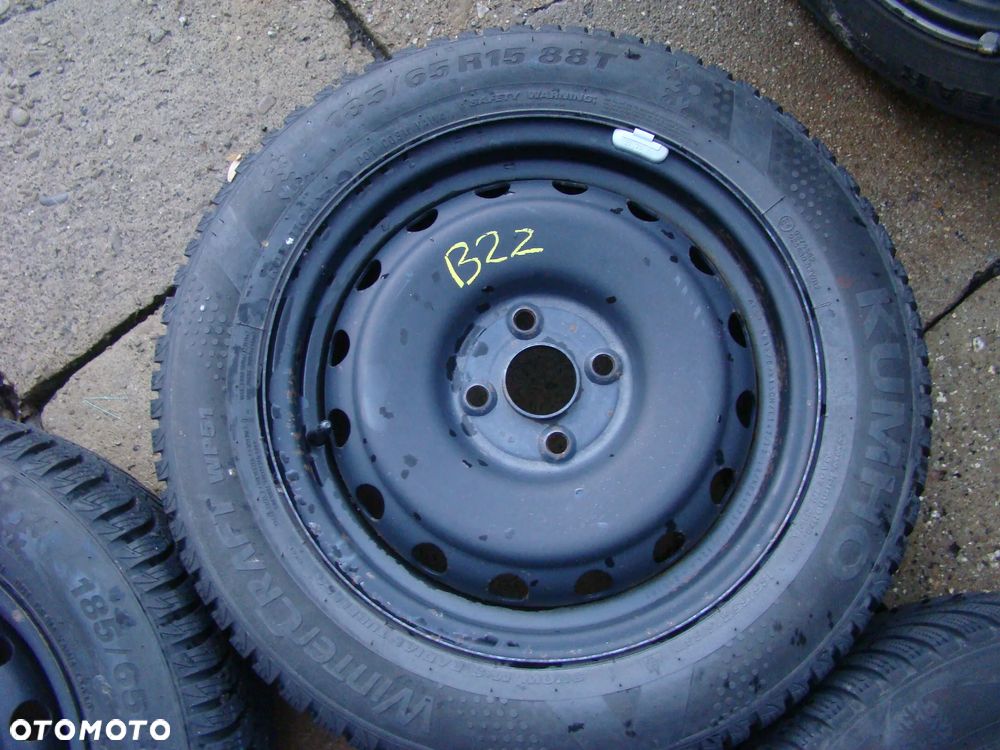b22 4x100 Hyundai I20 Bayon 6jx15 opony zima 185/65 czujniki - 5