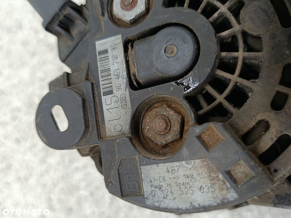 ALTERNATOR PEUGEOT 308 I 9646321880 0124525035  BOSCH 1.6 HDI - 8