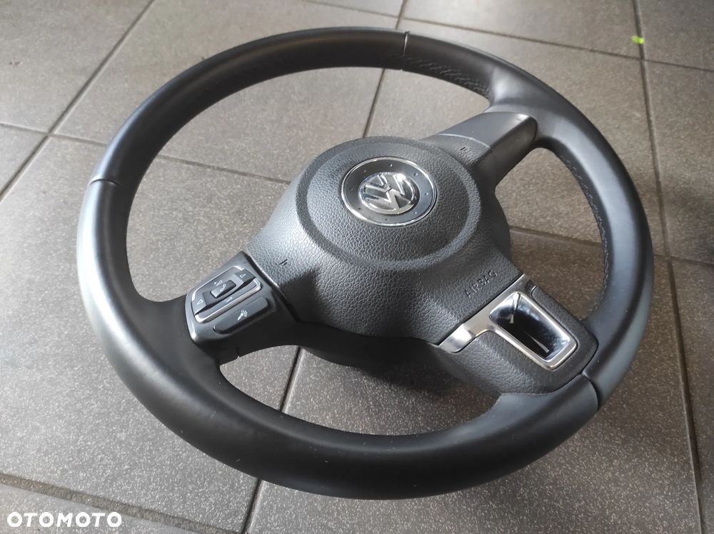 KIEROWNICA 3 RAMIENNA MULTIFUNKCJA SKÓRA SKÓRZANA VW SIROCCO CADDY GOLF 5 6 PASSAT B6 B7 CC POLO 5 6 EOS TOURAN UP KOMPLET WYSYŁKA !!! - 7