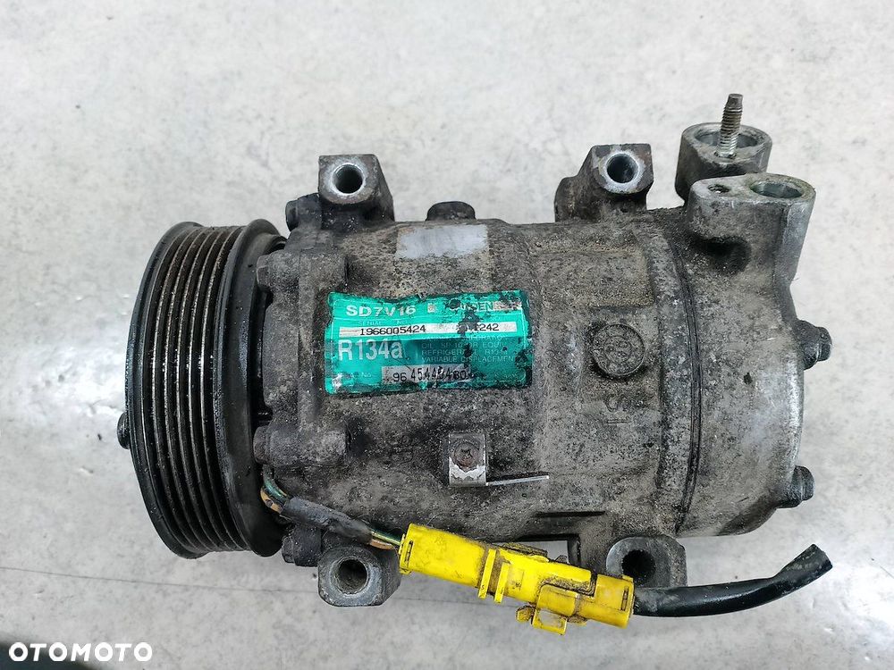POMPA, SPRĘŻARKA KLIMATYZACJI PEUGEOT 807 9645440480 SD7V16  SANDEN 2.0 16V - 2