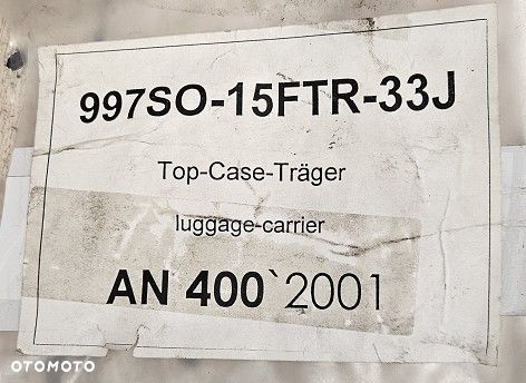 Stelaż pod kufer centralny bagażnik Suzuki Burgman AN 400 (98-02) 997SO-15FTR-33J - 8