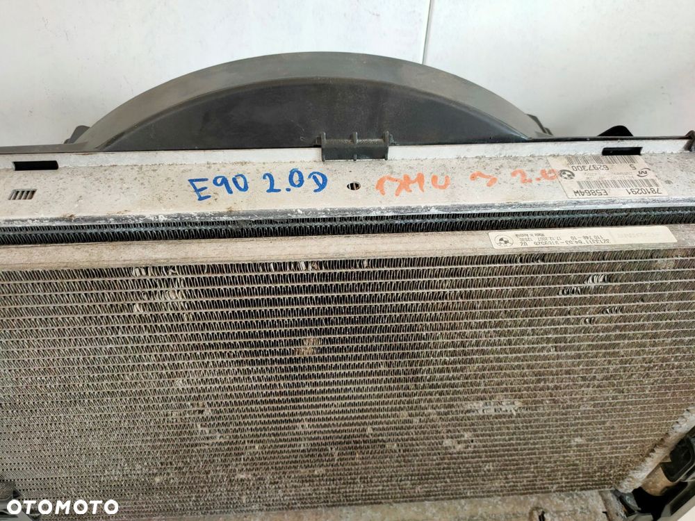 komplet chłodnic wentylator e81 e87 2.0d 7810291 - 2