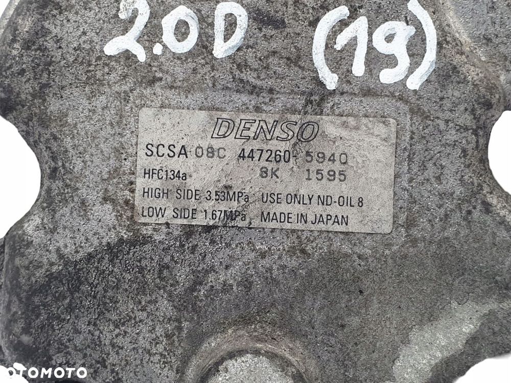 KOMPRESOR KLIMATYZACJI Subaru Legacy Outback Forester V 2.0 D 447260-5940 - 9