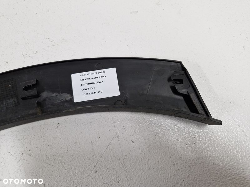 FIAT 500X LISTWA NAKŁADKA BŁOTNIKA LEWY TYŁ TYLNA 735572241 - 8