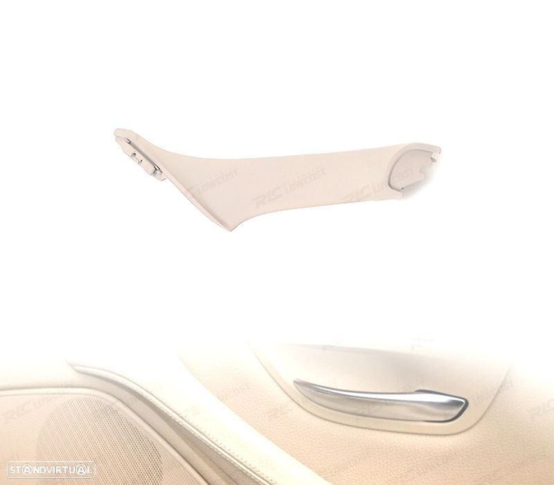 PUXADOR DE PAINEL DE PORTA ESQUERDO BMW SERIE 5 F10 F11 F18 BRANCO - 1