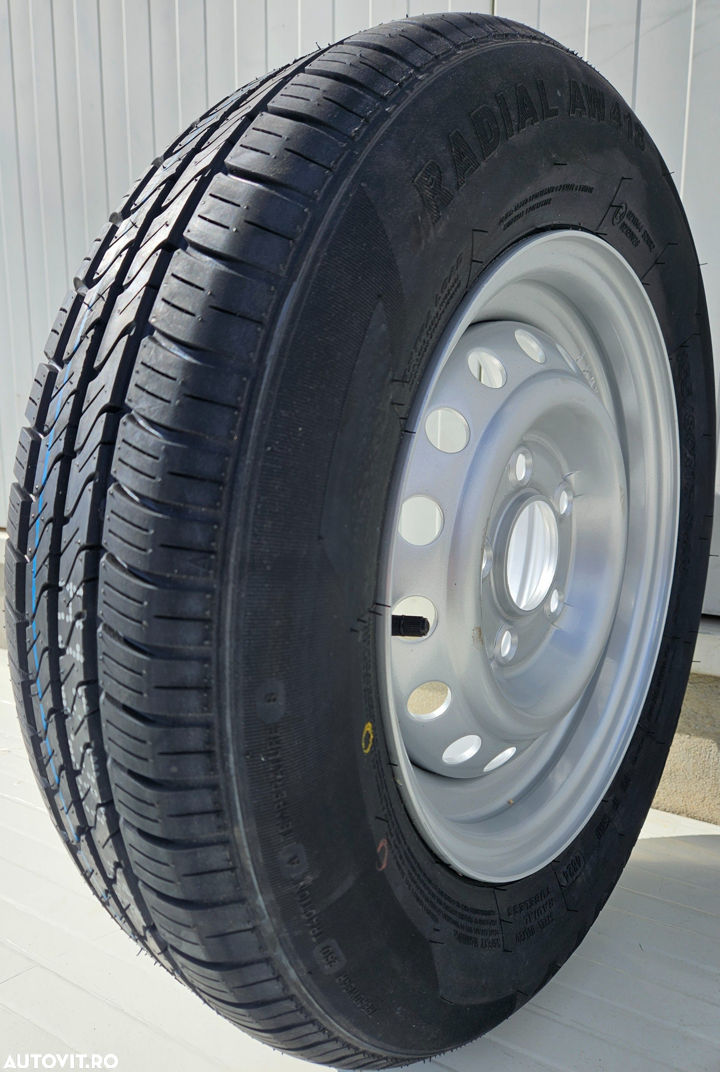 Roata remorca 155/80 R13 84N, Anvelopa SECURITY M+S pe Janta 4.5Jx13 - 2