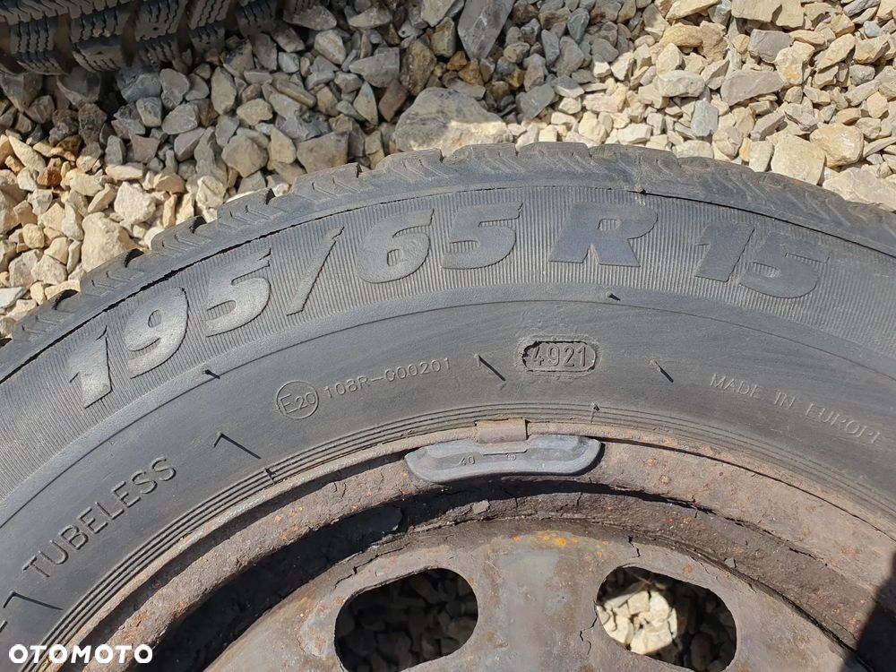 4x KOŁA FELGI STALOWE 15" ET38 6Jx15 5X100 + OPONY ZIMOWE 195/65 R15 COLLIN'S WINTER EXTREMA VOLKSWAGEN GOLF IV BORA POLO AUDI A3 SEAT LEON TOLEDO IBIZA SKODA FABIA OCTAVIA RAPID PRAKTIK KOMPLET 4 SZTUKI - 9